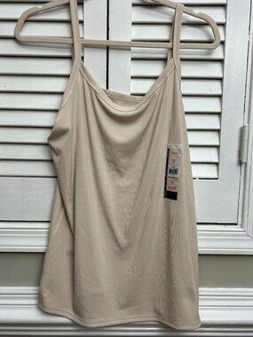 NOBO Ribbed Stretch Cami Tank XXXL (21) Beige NEW